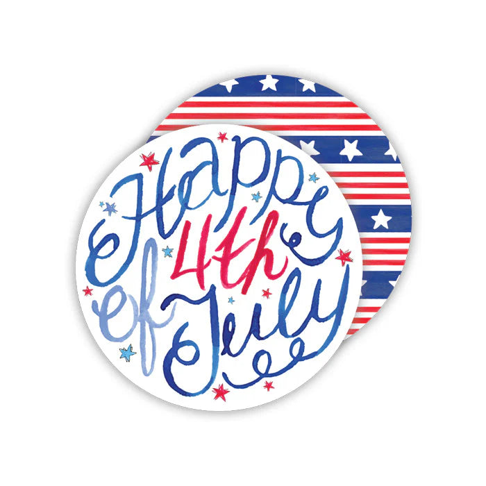 Happy 4th of July Paper Coasters - The French Shoppe