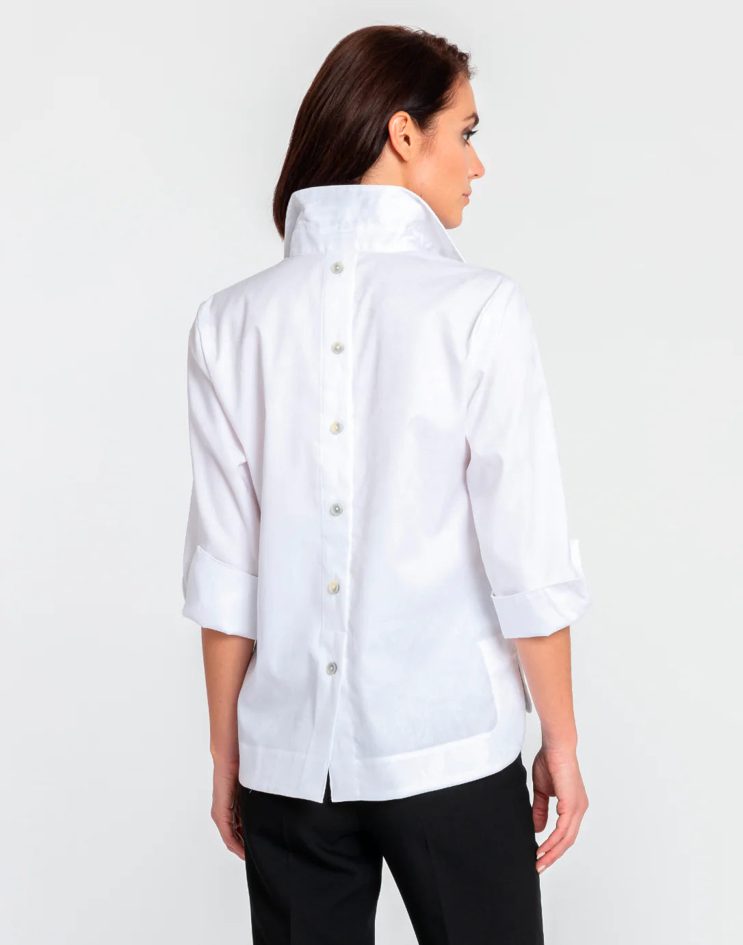 3/4 Sleeve Aileen Top in White