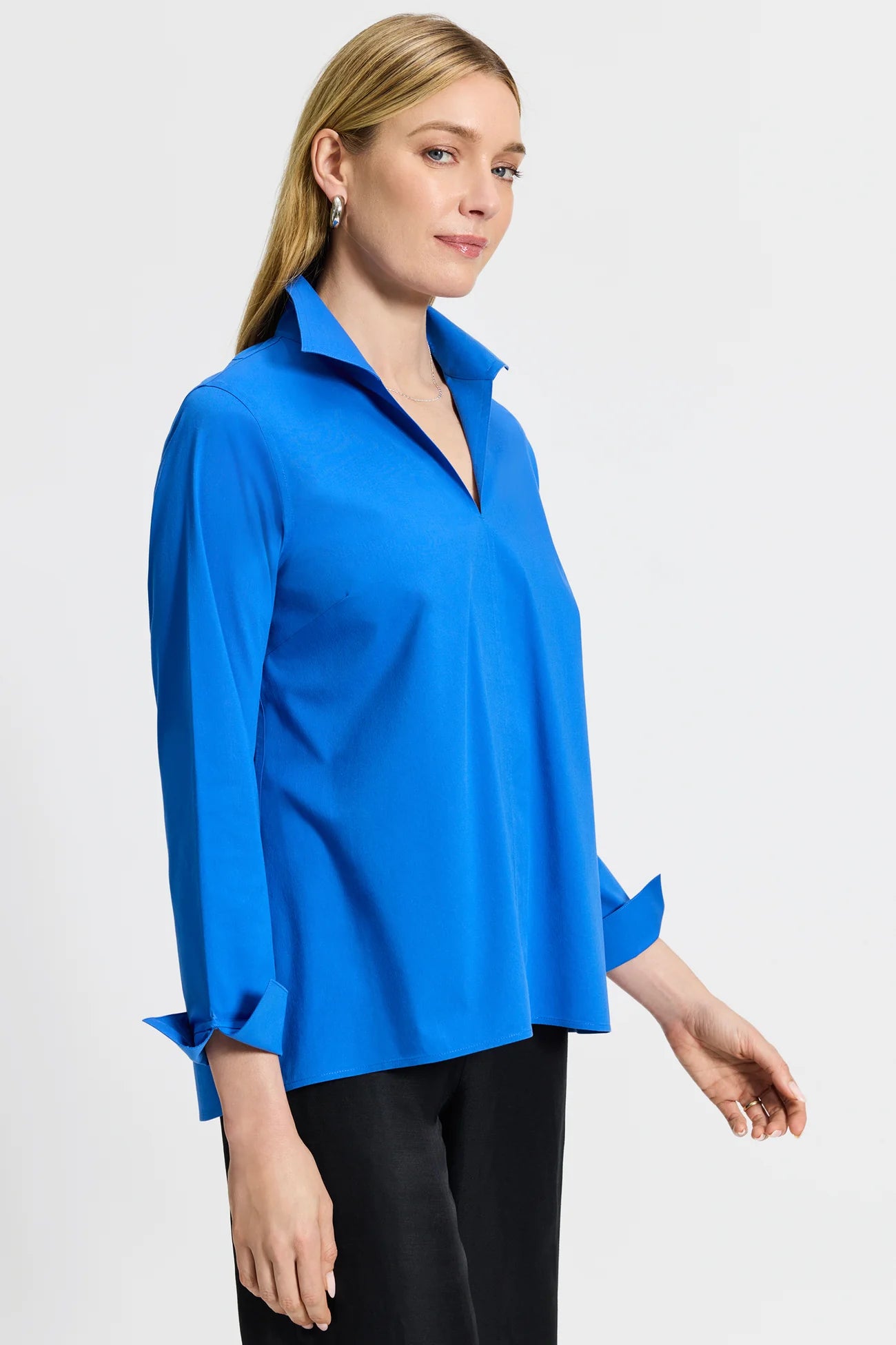 Agnes Stretch No Iron Popover Shirt