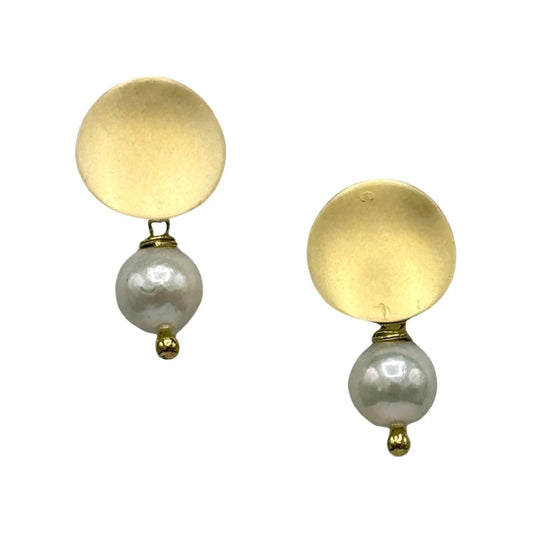 Button Drop Earring