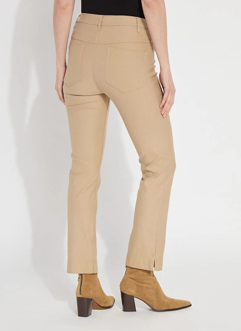 Coated Denim Straight Pant