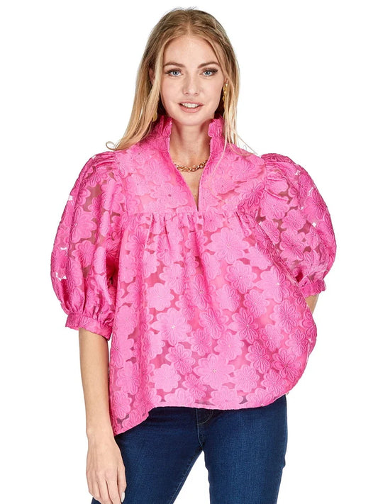 Floral Organza Top