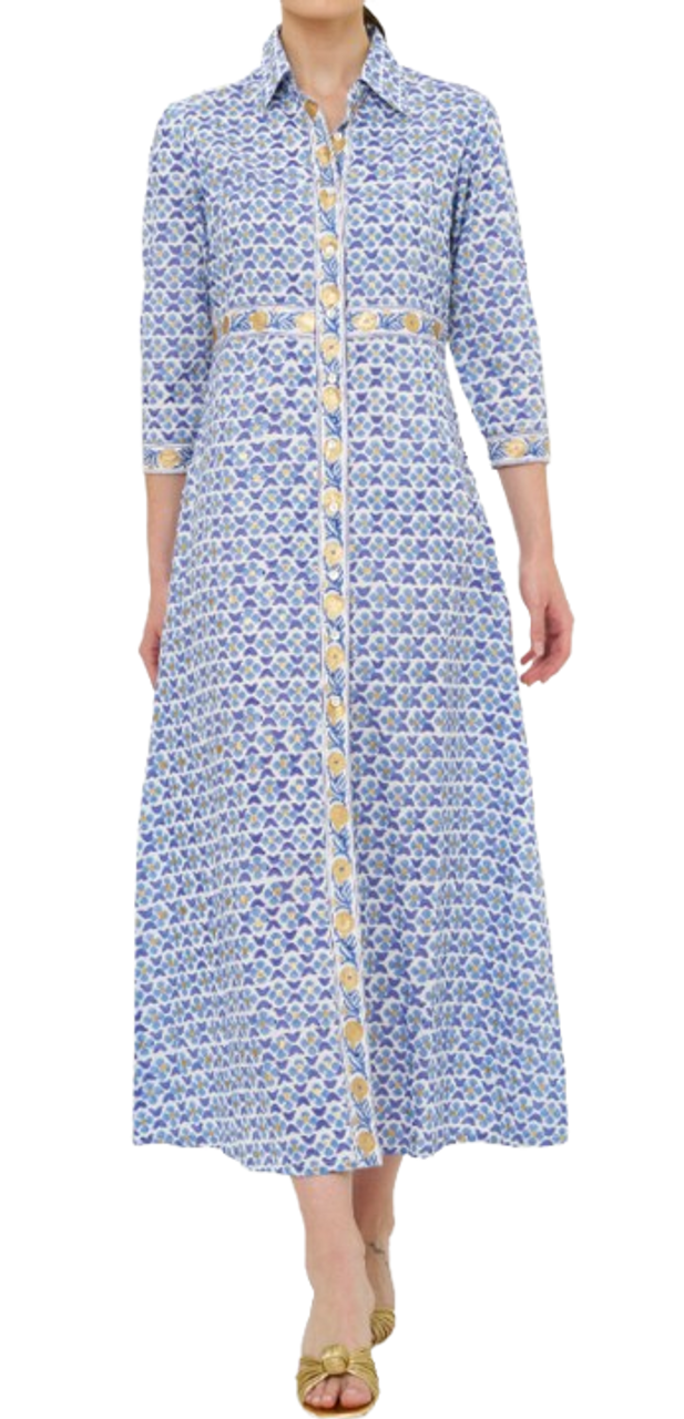 Veranda Blue Shirt Dress