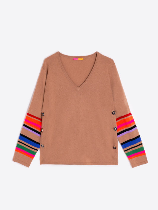 Knitwear Side Button Sweater