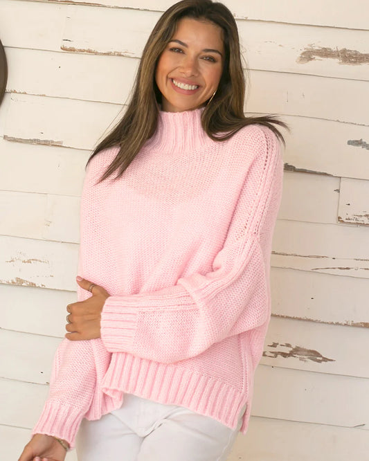 Finnegan Mock Neck Chunky Sweater